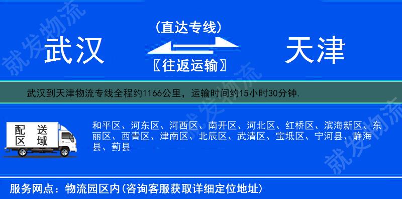 武漢到天津貨運專線-武漢到天津貨運公司-武漢發貨到天津-
